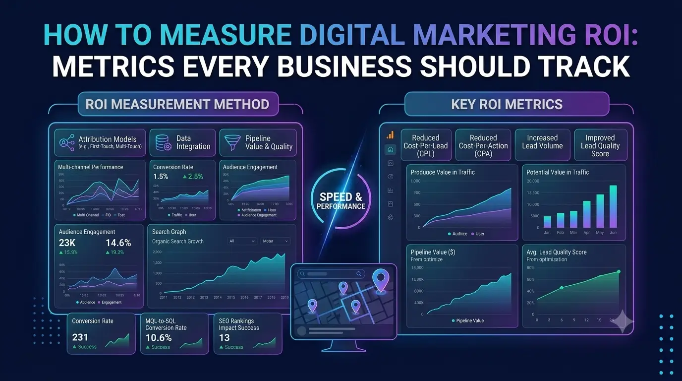 A dashboard comparing marketing spend against revenue generated, illustrating how to measure digital marketing ROI