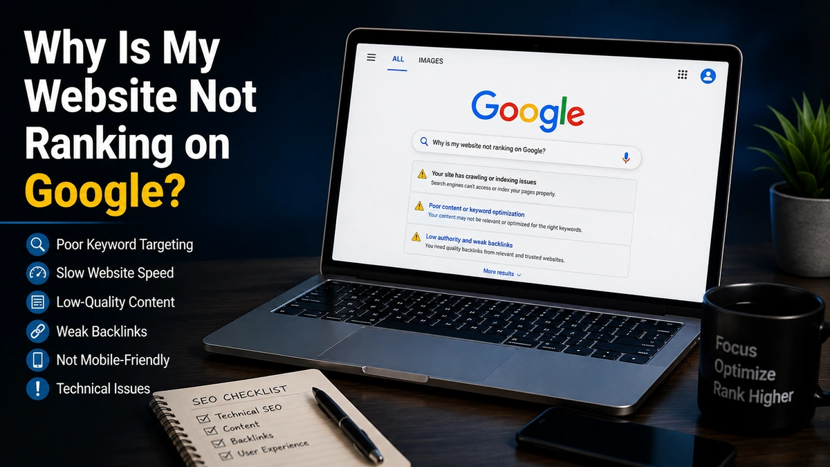 Google Search Console dashboard showing a website's indexing and ranking diagnostics